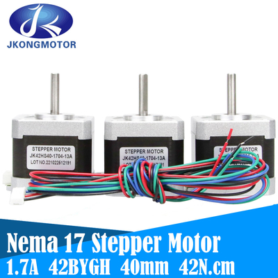 Nema 17 Stepper Motor 42BYGH 1.8 องศา 1.5A 42 Motor (17HS4401S) 42N.cm (60oz.in) 4-Lead พร้อมสายเคเบิล 1 ม. และตัวเชื่อมต่อสำหรับ