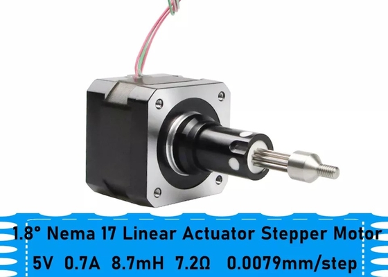 JKM NEMA17 2 เฟส 42 มม. สกรูนำ Stepper เครื่องยนต์ Double Stack Captive Hybrid Linear Actuators