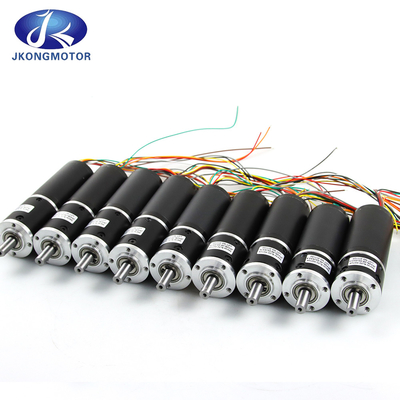 Jkongmotor 28mm-130mm / พลังงาน 10W-2000W / CE RoHS / ปรับแต่งได้ / BLDC Brushless DC Motors ตัวเลือกพร้อมเครื่องควบคุมกลมเกียร์