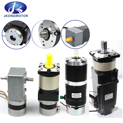 Jkongmotor 28mm-130mm / พลังงาน 10W-2000W / CE RoHS / ปรับแต่งได้ / BLDC Brushless DC Motors ตัวเลือกพร้อมเครื่องควบคุมกลมเกียร์