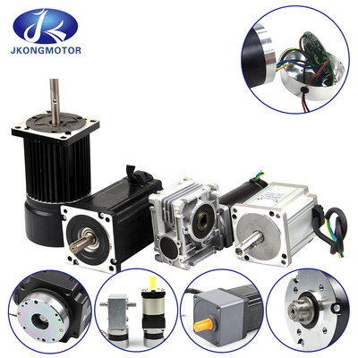 Jkongmotor 28mm-130mm / พลังงาน 10W-2000W / CE RoHS / ปรับแต่งได้ / BLDC Brushless DC Motors ตัวเลือกพร้อมเครื่องควบคุมกลมเกียร์
