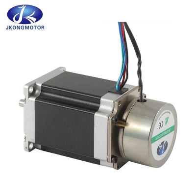 Jkongmotor 57bygh เครื่องยนต์ขั้นตอนไฟฟ้า CNC Hybrid Geared Stepper Motor พร้อมกล่องเกียร์ดาวเคราะห์ / เบรก / Encoder