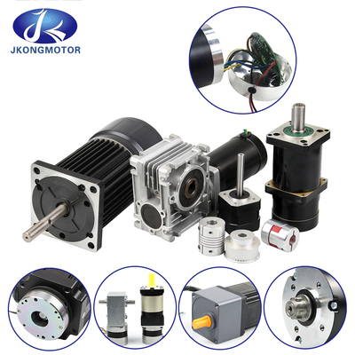 Jkongmotor Worm Gear Brushless DC Motor 200w 400w 80mm BLDC Motor 24V 48V Nema23 34 กล่องเกียร์ดาวเคราะห์ / เบรก / เอ็นโคเดอร์