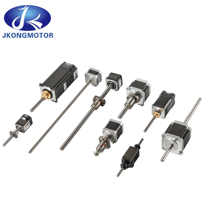 Jkongmotor โรงงานจีน Nema8 11 14 16 17 23 24 34 มอเตอร์ขั้นเส้นที่มีสกรูนําสําหรับเครื่องพิมพ์ 3d มอเตอร์ขั้นเส้น