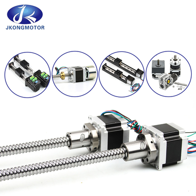 Jkongmotor โรงงานจีน Nema8 11 14 16 17 23 24 34 มอเตอร์ขั้นเส้นที่มีสกรูนําสําหรับเครื่องพิมพ์ 3d มอเตอร์ขั้นเส้น