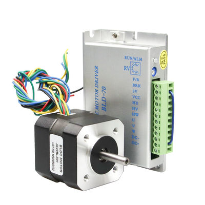 Bldc Driver ชุดควบคุมมอเตอร์ DC แบบไม่มีแปรง 70w 42mm 12v 24V