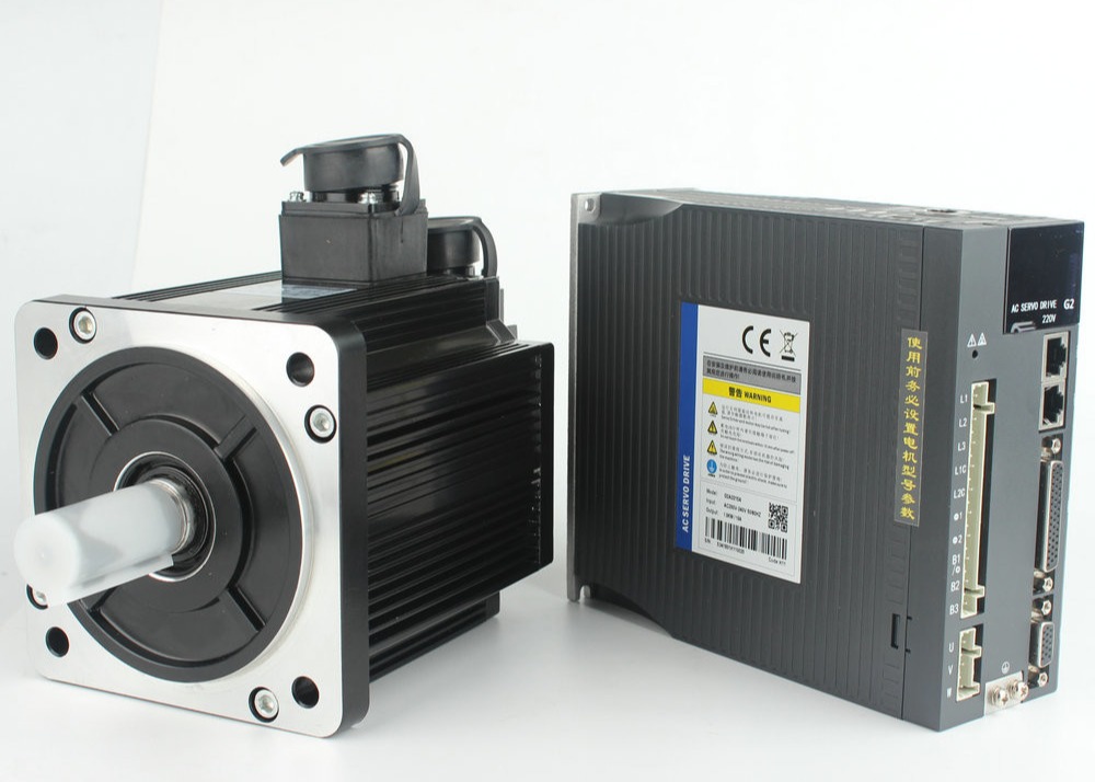 80MM 2.39NM 750W 3 เฟส Ac เซอร์โวมอเตอร์พร้อมไดร์เวอร์สำหรับระบบ CNC