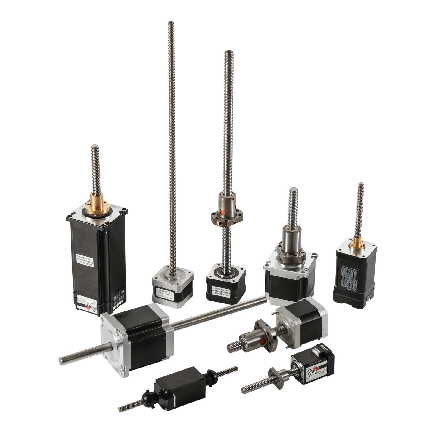 Jkongmotor NEMA 8/11/14/17/23/24/34 T5/T8/T10 เครื่องยนต์ขั้นเส้นสกรูสกรูสกรูทราเพซโซ่