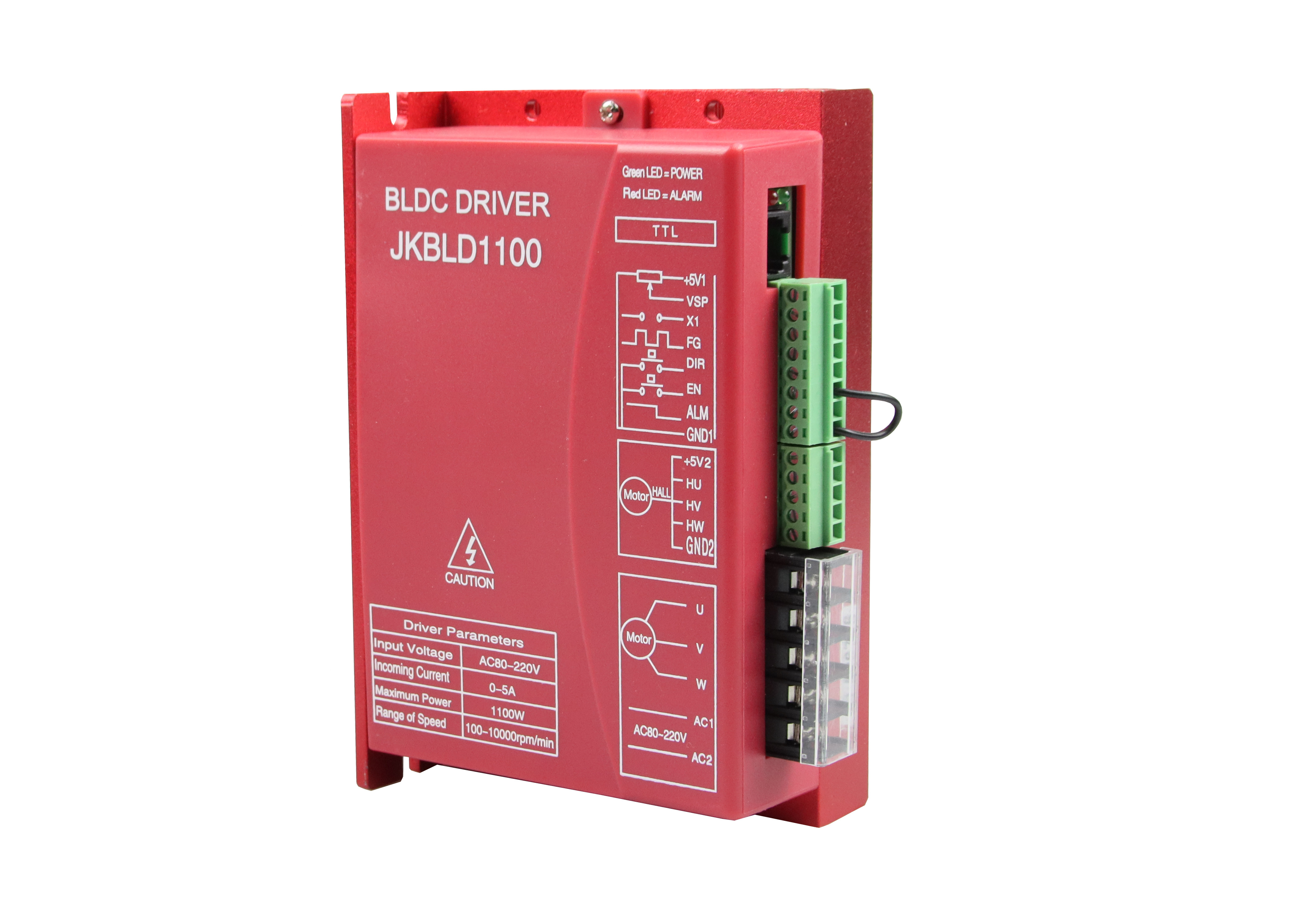 JKBLD1100 110BLS ตัวควบคุมมอเตอร์ DC แบบไม่มีแปรง AC80V-250V 0-5A 1100W